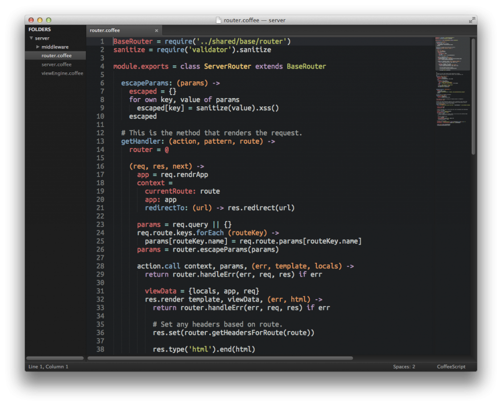 sublime coffeescript